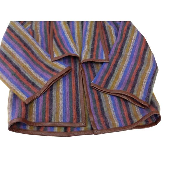 Vintage Mohair Jacket with Leather Trim - Picture 14 of 14